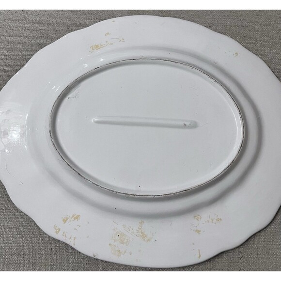 Vtg Holu Ceramic Pottery Portugal Large Tureen Underplate & Ladle Hand Painted - Picture 9 of 16